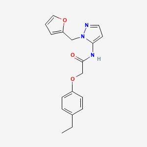 molecular formula C18H19N3O3 B14981598 2-(4-ethylphenoxy)-N-[1-(furan-2-ylmethyl)-1H-pyrazol-5-yl]acetamide 