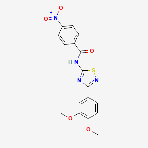 molecular formula C17H14N4O5S B14981614 N-[3-(3,4-dimethoxyphenyl)-1,2,4-thiadiazol-5-yl]-4-nitrobenzamide 