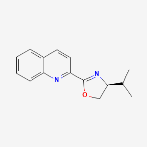 molecular formula C15H16N2O B1498162 (S)-2-(4,5-Dihydro-4-isopropyl-2-oxazolyl)quinoline CAS No. 226387-11-7