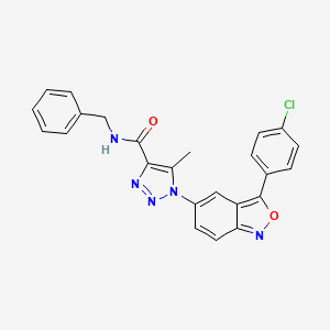 N-benzyl-1-[3-(4-chlorophenyl)-2,1-benzoxazol-5-yl]-5-methyl-1H-1,2,3-triazole-4-carboxamide