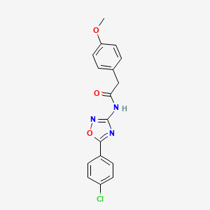 molecular formula C17H14ClN3O3 B14981645 N-[5-(4-chlorophenyl)-1,2,4-oxadiazol-3-yl]-2-(4-methoxyphenyl)acetamide 