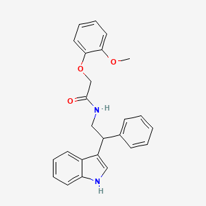 N-[2-(1H-indol-3-yl)-2-phenylethyl]-2-(2-methoxyphenoxy)acetamide