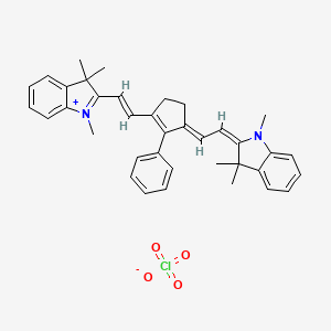 molecular formula C37H39ClN2O4 B1498169 2-[2-[3-[(1,3-Dihydro-1,3,3-trimethyl-2h-indol-2-ylidene)ethylidene]-2-phenyl-1-cyclopenten-1-yl]ethenyl]-1,3,3-trimethyl-3h-indolium perchlorate 