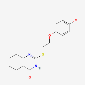 2-[2-(4-methoxyphenoxy)ethylsulfanyl]-5,6,7,8-tetrahydro-1H-quinazolin-4-one