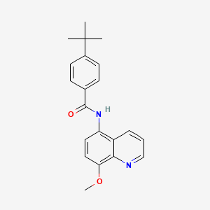 4-tert-butyl-N-(8-methoxyquinolin-5-yl)benzamide