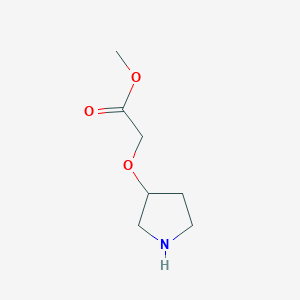molecular formula C7H13NO3 B1498173 Methyl 2-(pyrrolidin-3-yloxy)acetate CAS No. 748797-11-7