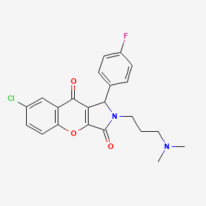 7-Chloro-2-[3-(dimethylamino)propyl]-1-(4-fluorophenyl)-1,2-dihydrochromeno[2,3-c]pyrrole-3,9-dione