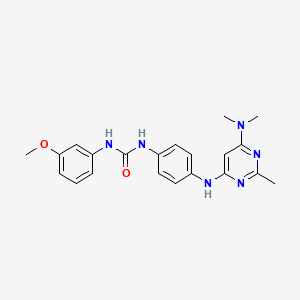 1-(4-{[6-(Dimethylamino)-2-methylpyrimidin-4-YL]amino}phenyl)-3-(3-methoxyphenyl)urea