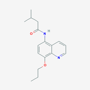 3-methyl-N-(8-propoxyquinolin-5-yl)butanamide