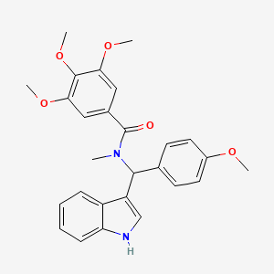 N-[1H-indol-3-yl(4-methoxyphenyl)methyl]-3,4,5-trimethoxy-N-methylbenzamide