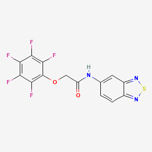 N-(2,1,3-benzothiadiazol-5-yl)-2-(pentafluorophenoxy)acetamide