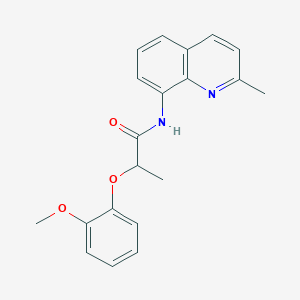 molecular formula C20H20N2O3 B14981818 2-(2-methoxyphenoxy)-N-(2-methylquinolin-8-yl)propanamide 