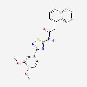 N-[3-(3,4-dimethoxyphenyl)-1,2,4-thiadiazol-5-yl]-2-(naphthalen-1-yl)acetamide