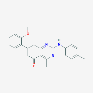 molecular formula C23H23N3O2 B14981856 7-(2-methoxyphenyl)-4-methyl-2-[(4-methylphenyl)amino]-7,8-dihydroquinazolin-5(6H)-one 