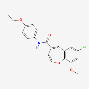 7-chloro-N-(4-ethoxyphenyl)-9-methoxy-1-benzoxepine-4-carboxamide