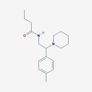 molecular formula C18H28N2O B14981924 N-[2-(4-methylphenyl)-2-(piperidin-1-yl)ethyl]butanamide 