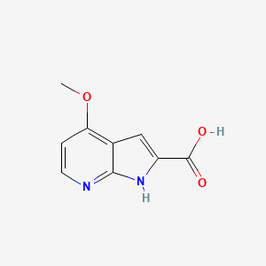 molecular formula C9H8N2O3 B1498193 4-Methoxy-1H-pyrrolo[2,3-B]pyridine-2-carboxylic acid CAS No. 944900-58-7