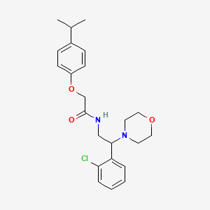 N-[2-(2-chlorophenyl)-2-(morpholin-4-yl)ethyl]-2-[4-(propan-2-yl)phenoxy]acetamide