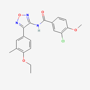 3-chloro-N-[4-(4-ethoxy-3-methylphenyl)-1,2,5-oxadiazol-3-yl]-4-methoxybenzamide