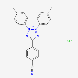 molecular formula C22H18ClN5 B1498200 2,3-Bis(4-methylphenyl)-5-(4-cyanophenyl)tetrazolium Chloride CAS No. 376591-03-6