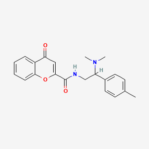 N-[2-(dimethylamino)-2-(4-methylphenyl)ethyl]-4-oxo-4H-chromene-2-carboxamide