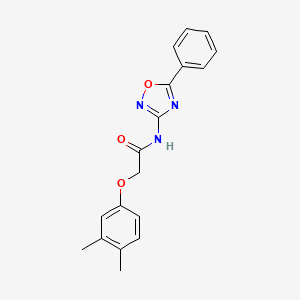 molecular formula C18H17N3O3 B14982016 2-(3,4-dimethylphenoxy)-N-(5-phenyl-1,2,4-oxadiazol-3-yl)acetamide 