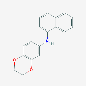 molecular formula C18H15NO2 B1498204 6-(1-萘胺基)-1,4-苯并二噁烷 CAS No. 1820711-54-3