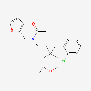 N-{2-[4-(2-chlorobenzyl)-6,6-dimethyltetrahydro-pyran-4-yl]ethyl}-N-furan-2-ylmethylacetamide