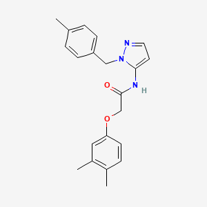 2-(3,4-dimethylphenoxy)-N-[1-(4-methylbenzyl)-1H-pyrazol-5-yl]acetamide