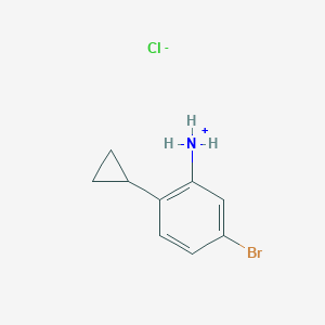 5-Bromo-2-cyclopropyl-phenyl-ammonium chloride