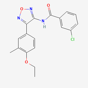 3-chloro-N-[4-(4-ethoxy-3-methylphenyl)-1,2,5-oxadiazol-3-yl]benzamide