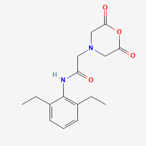 N-(2,6-diethylphenyl)-2-(2,6-dioxomorpholin-4-yl)acetamide