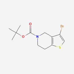 molecular formula C12H16BrNO2S B1498218 tert-butyl 3-Bromo-6,7-dihydrothieno[3,2-c]pyridine-5(4H)-carboxylate CAS No. 1000577-81-0