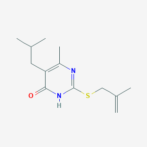 molecular formula C13H20N2OS B14982184 6-Methyl-2-[(2-methylprop-2-en-1-yl)sulfanyl]-5-(2-methylpropyl)pyrimidin-4-ol 