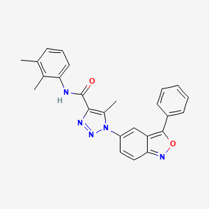 molecular formula C25H21N5O2 B14982185 N-(2,3-dimethylphenyl)-5-methyl-1-(3-phenyl-2,1-benzoxazol-5-yl)-1H-1,2,3-triazole-4-carboxamide 