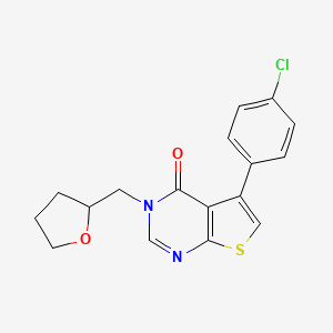 5-(4-chlorophenyl)-3-(tetrahydrofuran-2-ylmethyl)thieno[2,3-d]pyrimidin-4(3H)-one