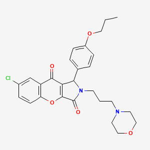 7-Chloro-2-[3-(morpholin-4-yl)propyl]-1-(4-propoxyphenyl)-1,2-dihydrochromeno[2,3-c]pyrrole-3,9-dione