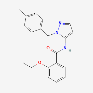 molecular formula C20H21N3O2 B14982232 2-ethoxy-N-[1-(4-methylbenzyl)-1H-pyrazol-5-yl]benzamide 