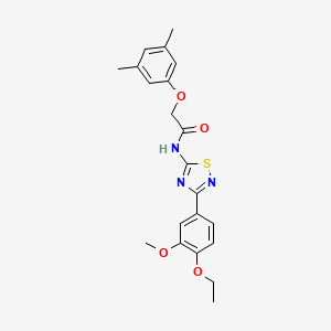 2-(3,5-dimethylphenoxy)-N-[3-(4-ethoxy-3-methoxyphenyl)-1,2,4-thiadiazol-5-yl]acetamide