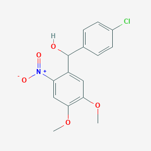 molecular formula C15H14ClNO5 B1498226 (4-Chloro-phenyl)-(4,5-dimethoxy-2-nitro-phenyl)-methanol 