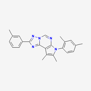 7-(2,4-dimethylphenyl)-8,9-dimethyl-2-(3-methylphenyl)-7H-pyrrolo[3,2-e][1,2,4]triazolo[1,5-c]pyrimidine