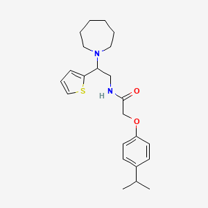 molecular formula C23H32N2O2S B14982294 N-[2-(azepan-1-yl)-2-(thiophen-2-yl)ethyl]-2-[4-(propan-2-yl)phenoxy]acetamide 