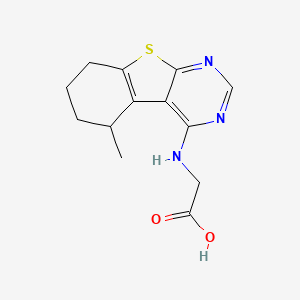 molecular formula C13H15N3O2S B1498233 (5-Methyl-5,6,7,8-tetrahydro-benzo[4,5]thieno[2,3-d]pyrimidin-4-ylamino)-acetic acid 