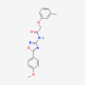 molecular formula C18H17N3O4 B14982335 N-[5-(4-methoxyphenyl)-1,2,4-oxadiazol-3-yl]-2-(3-methylphenoxy)acetamide 