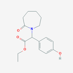 molecular formula C16H21NO4 B1498237 Ethyl 2-(4-hydroxyphenyl)-2-(2-oxoazepan-1-yl)acetate 