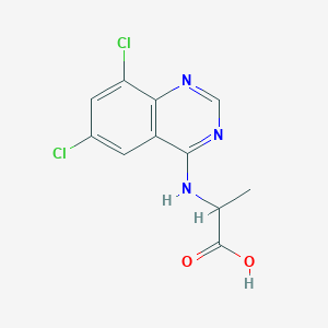 molecular formula C11H9Cl2N3O2 B1498238 2-((6,8-Dichloroquinazolin-4-yl)amino)propanoic acid 