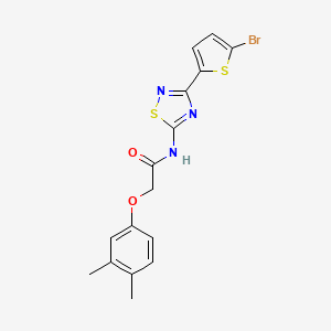 N-[3-(5-bromothiophen-2-yl)-1,2,4-thiadiazol-5-yl]-2-(3,4-dimethylphenoxy)acetamide