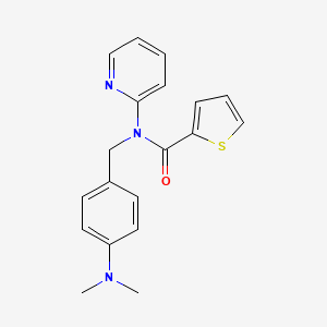 N-[4-(dimethylamino)benzyl]-N-(pyridin-2-yl)thiophene-2-carboxamide