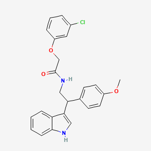 2-(3-chlorophenoxy)-N-[2-(1H-indol-3-yl)-2-(4-methoxyphenyl)ethyl]acetamide