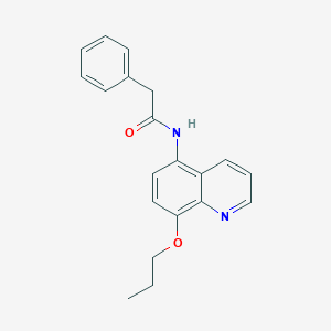 2-phenyl-N-(8-propoxyquinolin-5-yl)acetamide